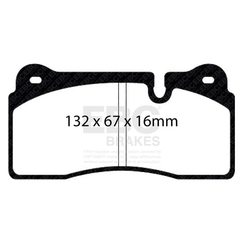 EBC Bluestuff NDX Trackday Brake Pad Set (DP51127NDX) Image 2