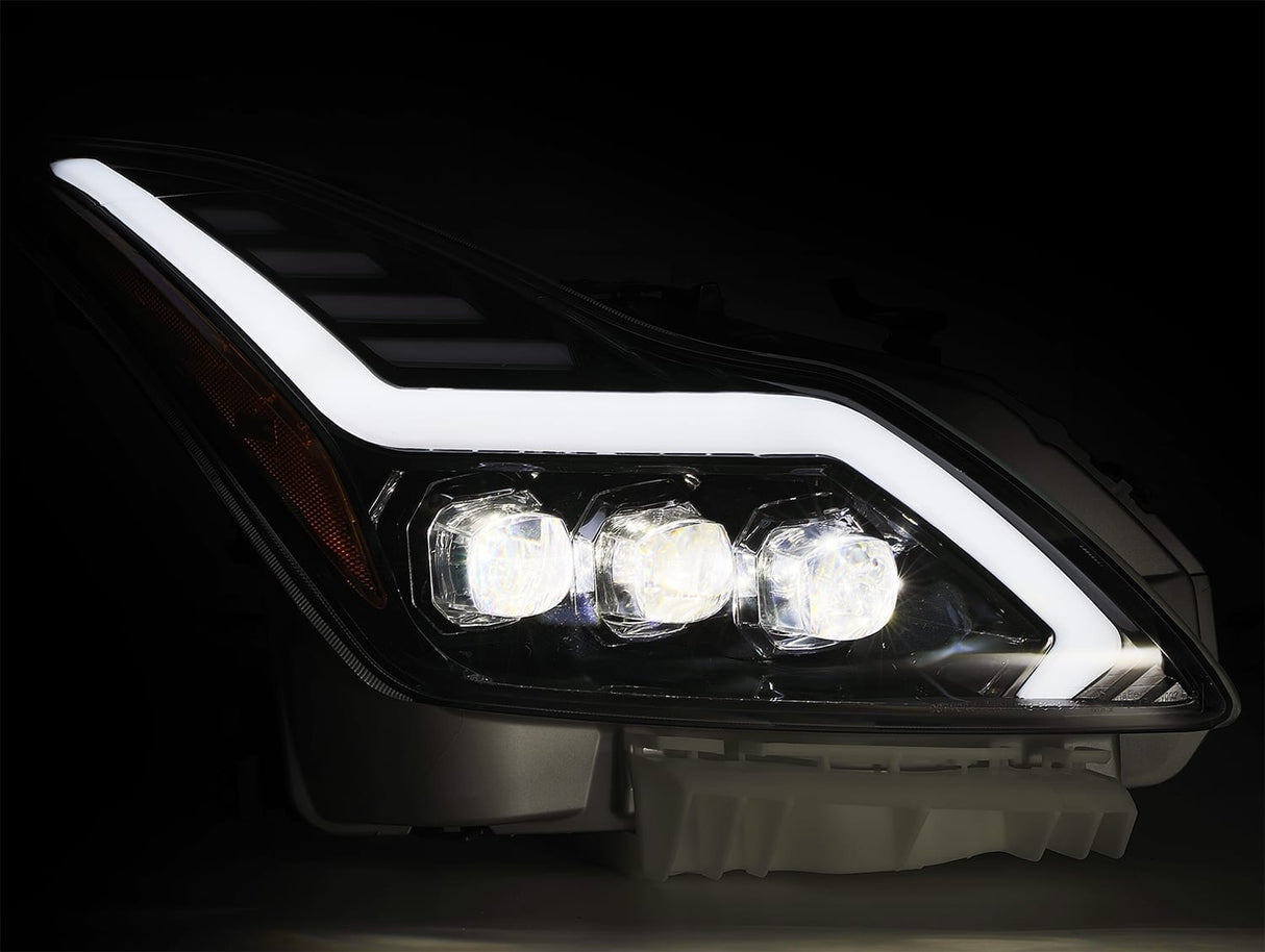 08-13 Infiniti G37/14-15 Q60 Coupe NOVA-Series LED Projector Headlights Jet Black | AlphaRex