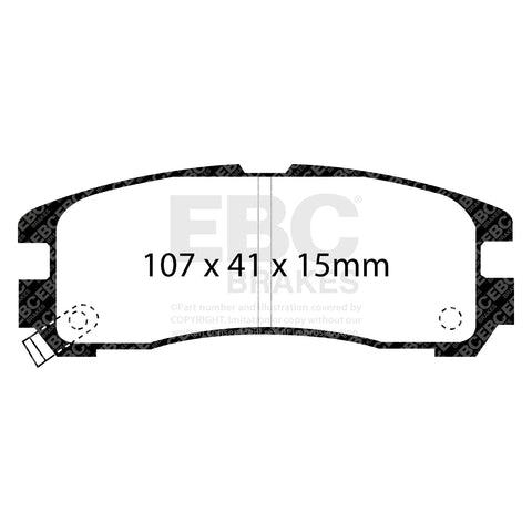 EBC Greenstuff 6000 Series Truck and SUV Brake Pad Set (DP6738) Image 2