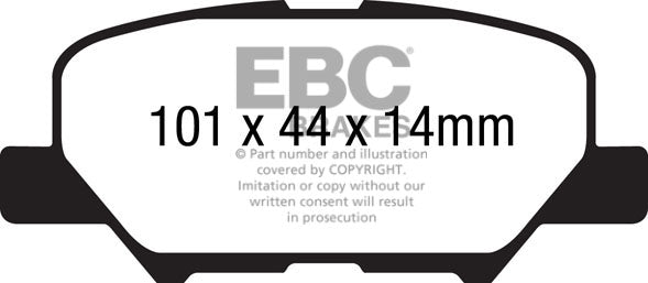 EBC Brakes Pad and Disc Kit (PD03KR883) Image 4
