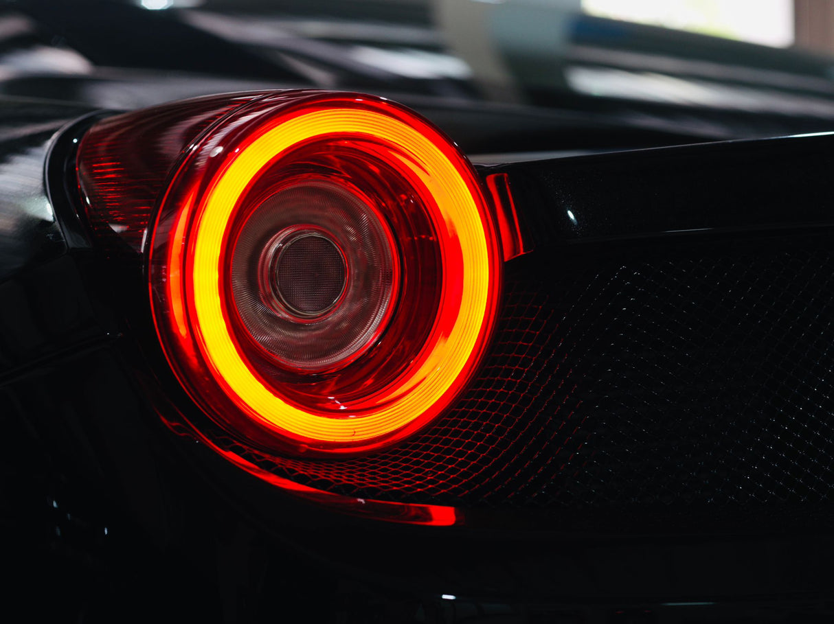 10-15 Ferrari 458 NOVA-Series Prismatic LED Tail Lights Red Clear | AlphaRex