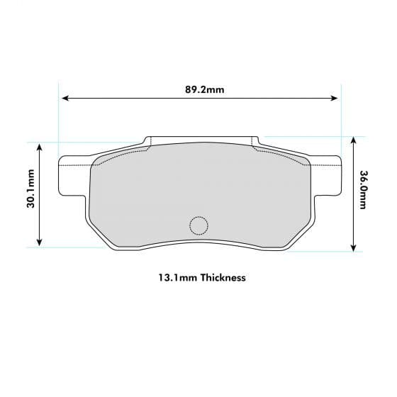 PBS Honda Civic EK4 Rear Performance Brake Pads 1163 - FD Racing