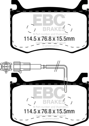 EBC Ultimax OE Replacement Brake Pad Set (DPX2392) Image 2