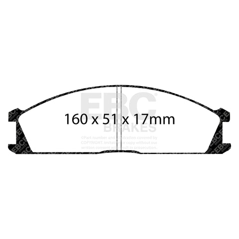 EBC Ultimax OE Replacement Brake Pad Set (DP691) Image 3