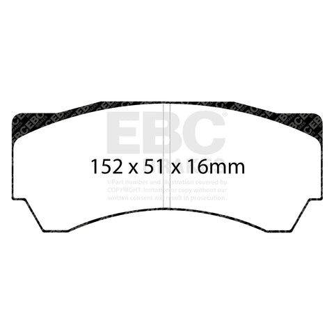 EBC Orangestuff 9000 Series Race Brake Pad Set (DP9063) Image 2