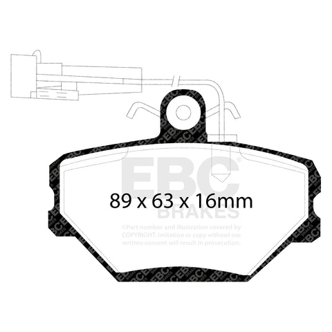 EBC Brakes Pad and Disc Kit (PDKF815) Image 4