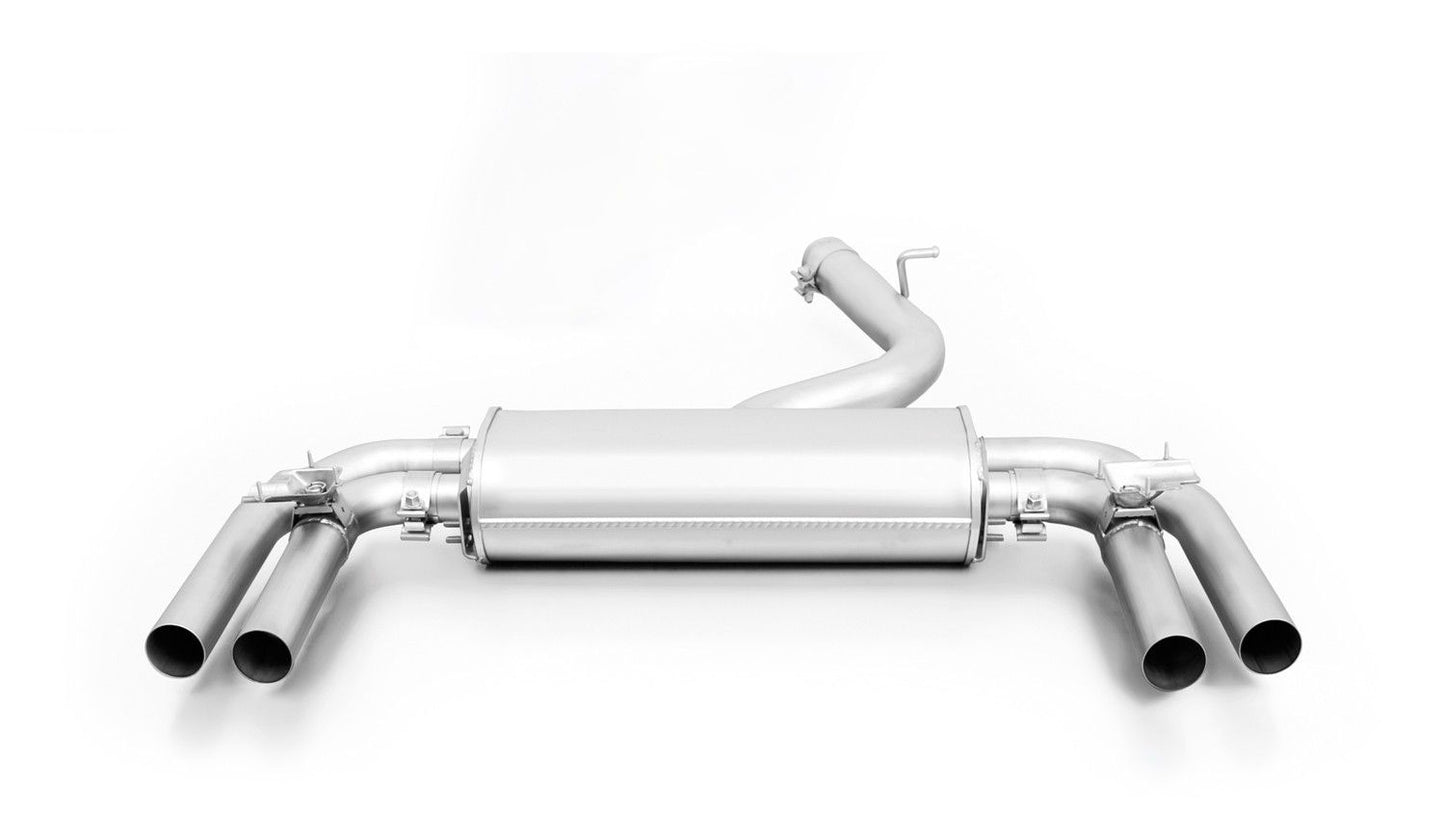 Sport Exhaust Bundle for Audi S3 Limo (8V MY2012-) Cat-Back | 4x 84mm Chrome Rolled Edge Tips