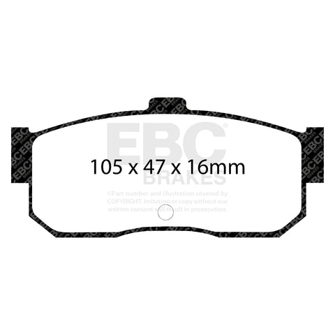 EBC Greenstuff 2000 Series Sport Brake Pad Set (DP2889) Image 4