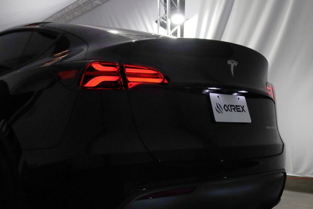 17-23 Tesla Model 3 / 20-24 Model Y (Without Stock Amber Turn Signal) PRO-Series LED Tail Lights Jet Black | AlphaRex