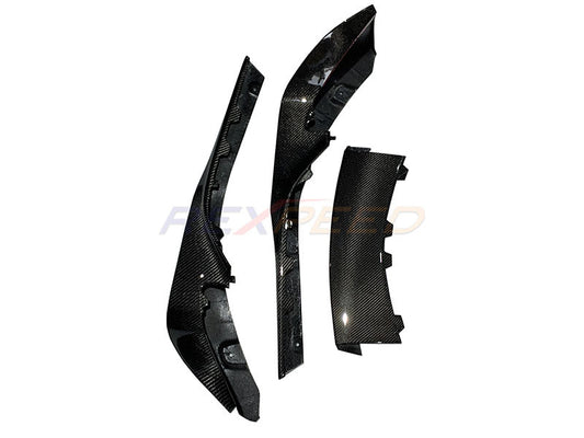 Rexpeed Supra GR V1 Carbon Fibre Front Splitter Gloss for Toyota Supra