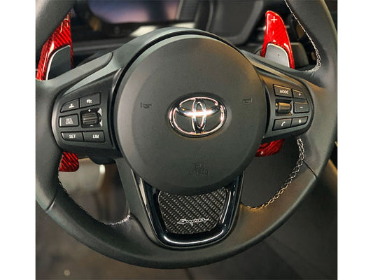 Rexpeed Supra GR Carbon Steering Wheel Badge for Toyota Supra