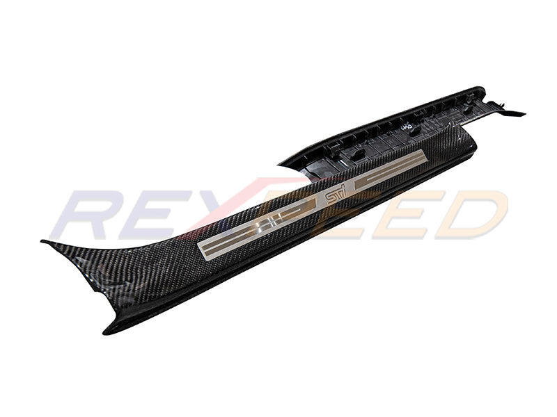 Rexpeed VA WRX/STI Carbon Fiber STI Front Scuff Plate Full Replacement