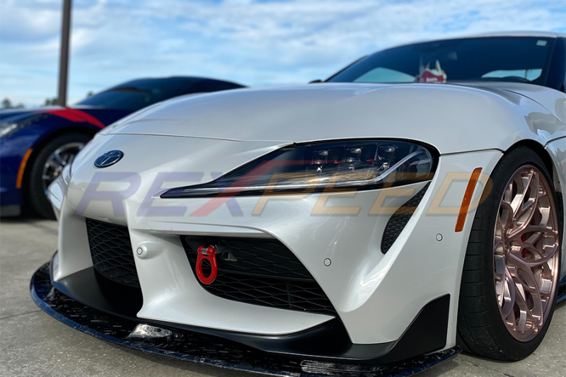 Rexpeed Supra GR V2 Forged Carbon Front Splitter Gloss for Toyota