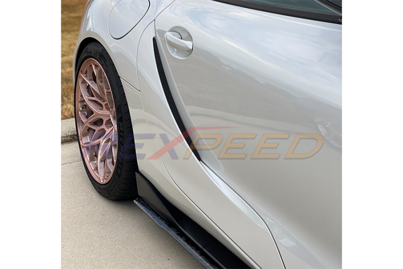Rexpeed Supra GR V2 Forged Carbon Side Skirt Extension Matte Toyota