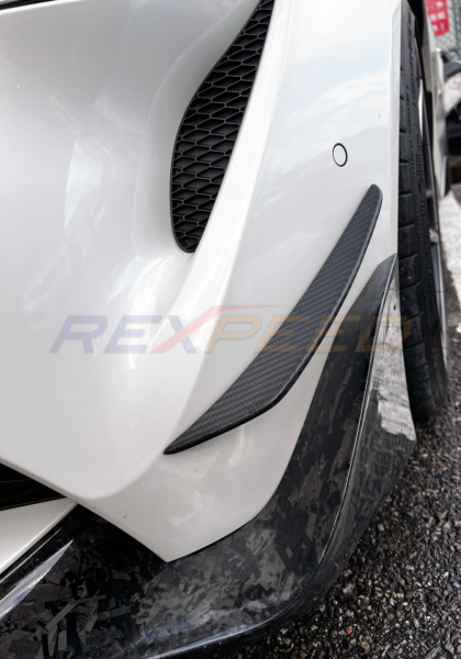 Rexpeed V2 Front Canards Gloss Carbon for Toyota Supra
