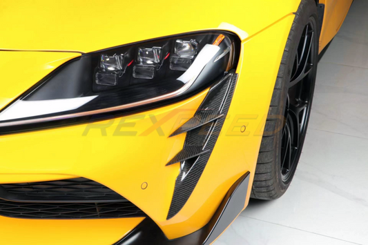 Rexpeed Dry Carbon Front Canards for Toyota Supra
