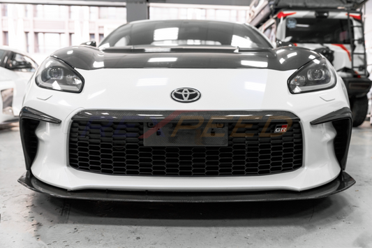 Rexpeed GR86 Carbon Fibre Front Nose Extension + License Plate