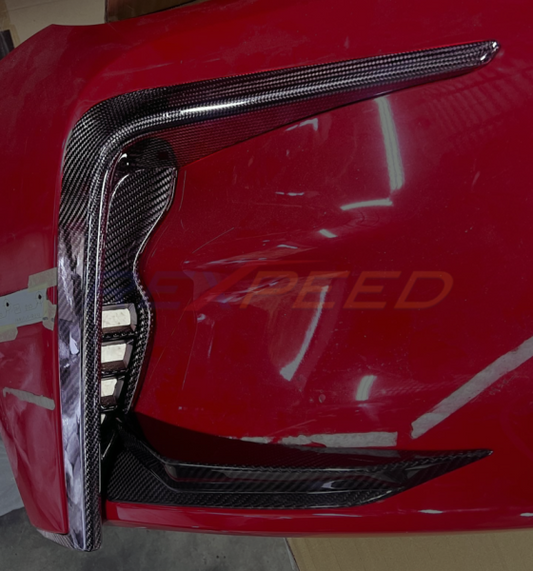 Rexpeed Dry Carbon Front Side Duct Cover Gloss GR86 / BRZ