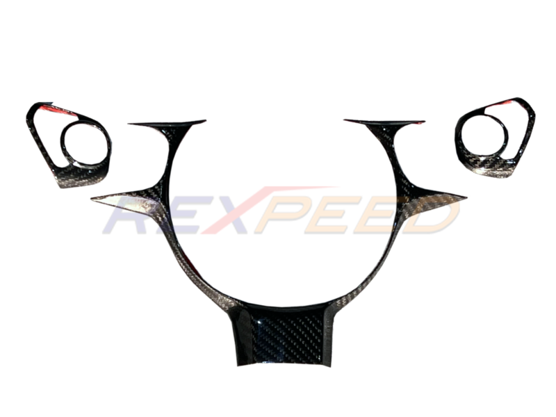 Rexpeed Dry Carbon Steering Wheel Cover Matte for GR86 / BRZ 2022+