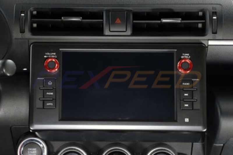 Rexpeed Alloy Volume & AC Knob Cover Silver for GR86 / BRZ 2022+
