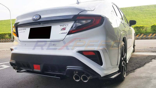 Rexpeed ST-Style Carbon Fibre Rear Bumper Extensions for Subaru WRX