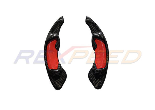 Rexpeed Dry Carbon Shift Paddles Extension Blue for Subaru WRX