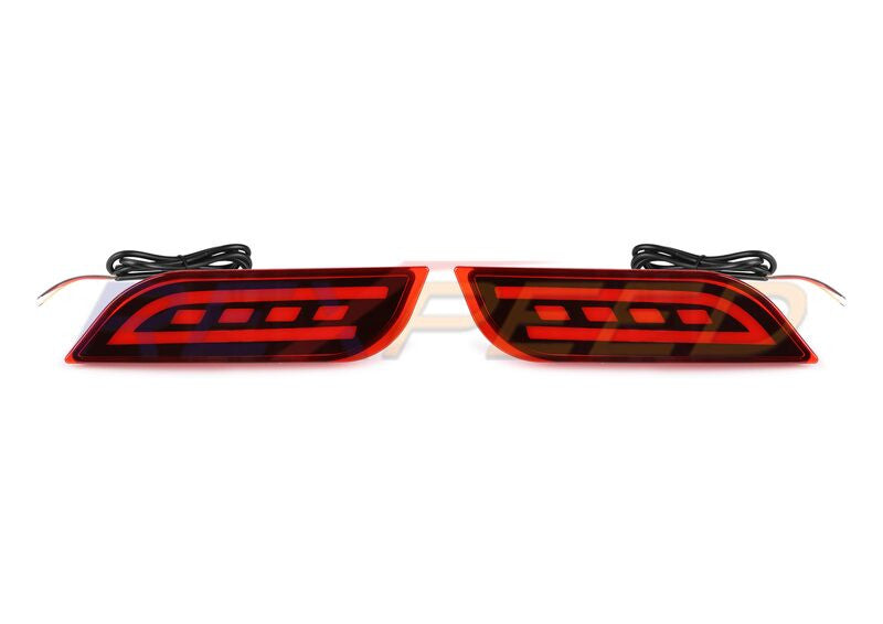Rexpeed Rear Reflector Lights for Subaru WRX - Red