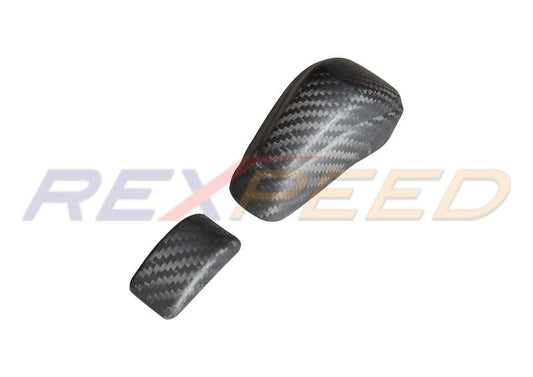 Rexpeed AT Dry Carbon Shift Knob Cover Gloss for Subaru WRX