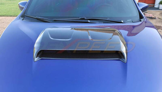 Rexpeed V3 Carbon Fiber Hood Scoop Full Replacement for Subaru WRX