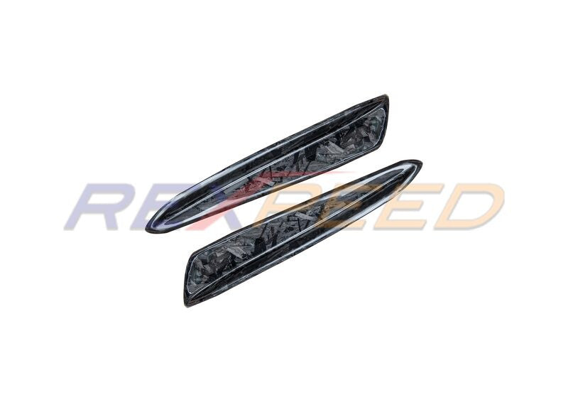 Rexpeed Supra GR V2 Forged Carbon Front Canards Gloss