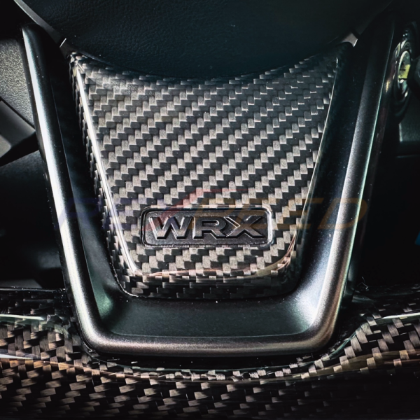Rexpeed Dry Carbon Fibre Steering Wheel Cover for Subaru WRX VB