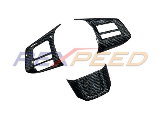 Rexpeed Dry Carbon Steering Wheel Cover Version C for Subaru WRX/STI