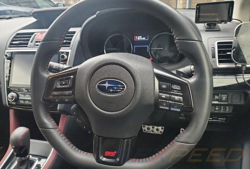 Rexpeed Dry Carbon Steering Wheel Cover Version D for Subaru WRX/STI