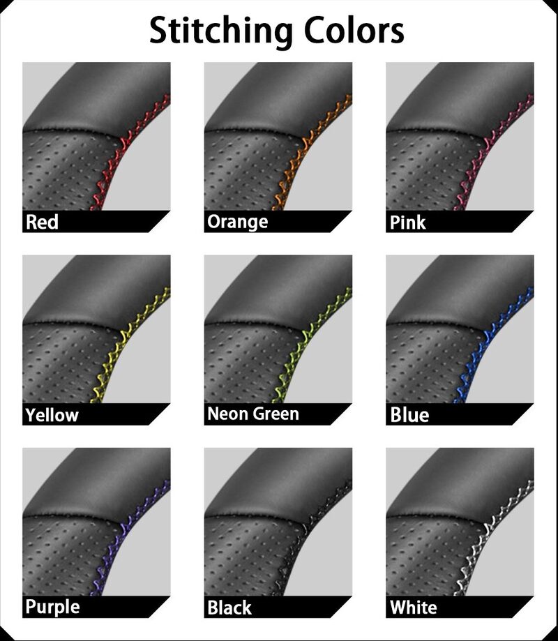 Rexpeed US & JDM / Euro Specs Honda Civic 11th Carbon Fiber BLACK Leather Steering Wheel-Gloss