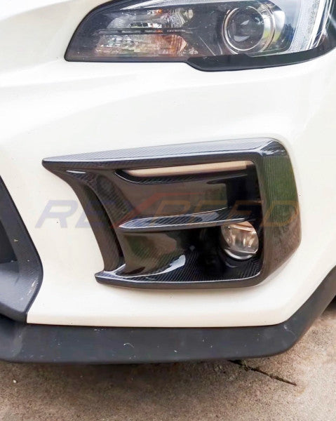 Rexpeed Dry Carbon DRL/Turn Signal Bezel V2 for Subaru WRX