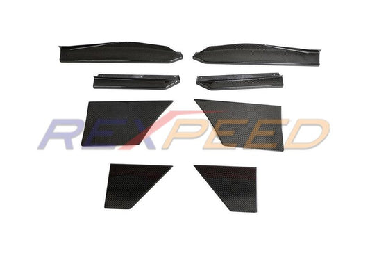 Rexpeed 400Z Dry Carbon Side Skirt Extensions for Nissan 400Z