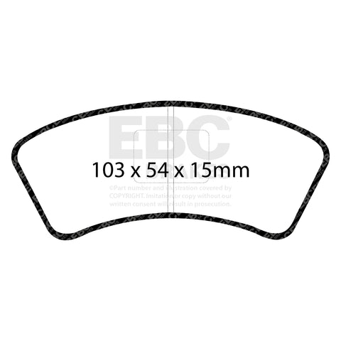 EBC Ultimax OE Replacement Brake Pad Set (DP640) Image 2