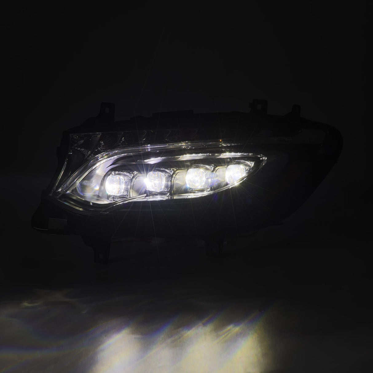 19-25 Mercedes-Benz Sprinter NOVA-Series LED Projector Headlights Black | AlphaRex