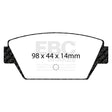 EBC Brakes Pad and Disc Kit (PDKR624) Image 1