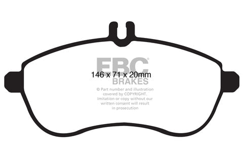 EBC Redstuff 3000 Series Sport Brake Pad Set (DP31989C) Image 4