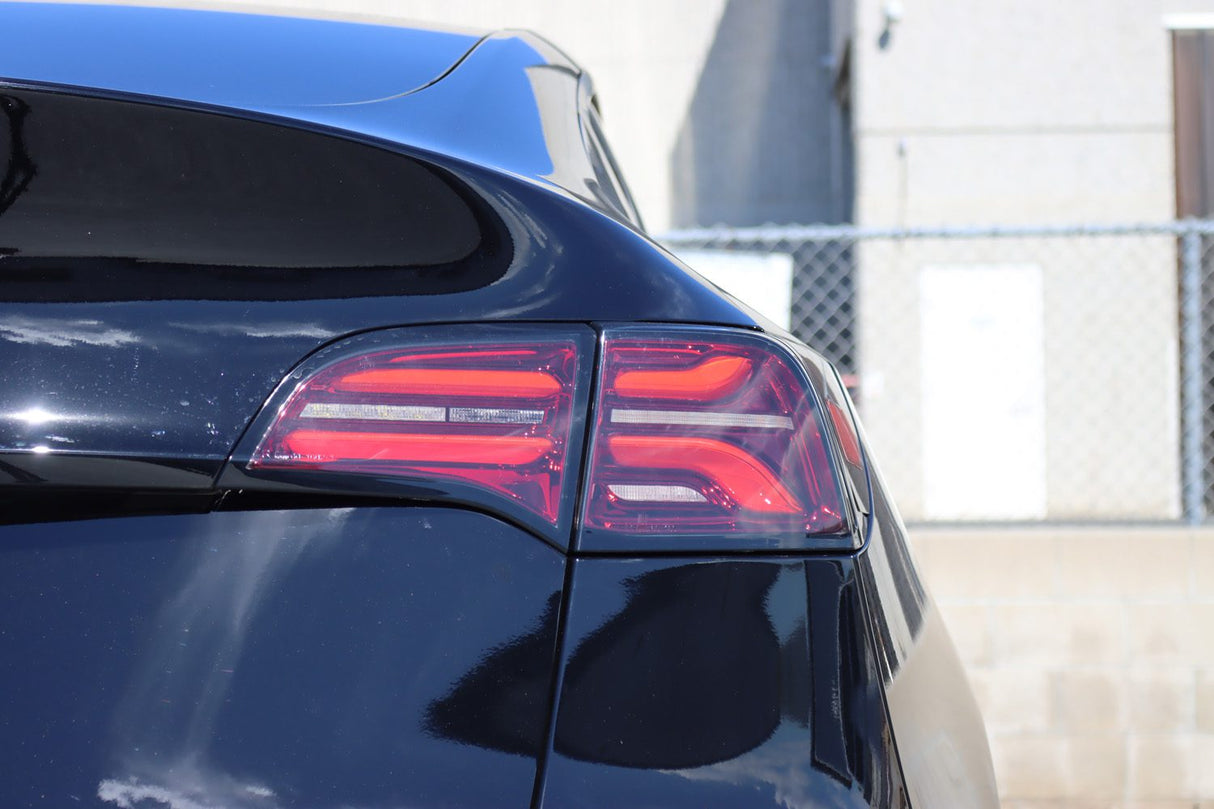 20-24 Tesla Model Y / 22-23 Model 3 (With Stock Amber Turn Signal) PRO-Series LED Tail Lights Red Smoke | AlphaRex