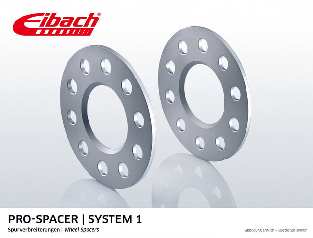 Eibach 5mm wheel spacers with 112x5 bolt pattern and 66.45mm center bore for improved vehicle stability