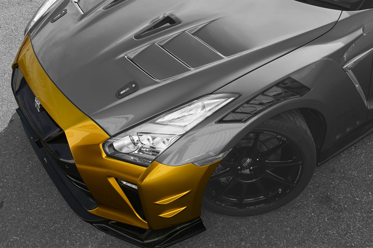 Top Secret M17 Full Bumper Kit GT17S Ver. S Half Carbon - GT-R R35