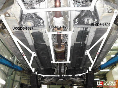 Ultra Racing Nissan Teana 09+ J32 UltraRacing 2x 3-Point Rear Side Bars UR-SD6-1697P