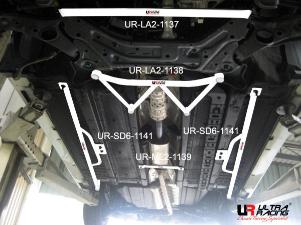 Ultra Racing Hyundai Grandeur HG 2.4/3.0 11+ Ultra-R 2x 4Point Side Bars URKR-SD8-2187P
