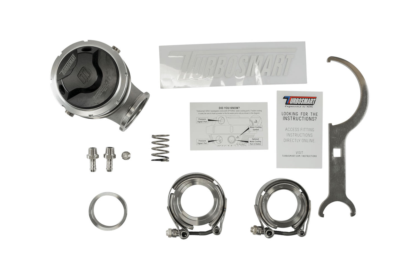 Turbosmart GenV WG40CG CompGate40 Compressed Gas 5psi Black