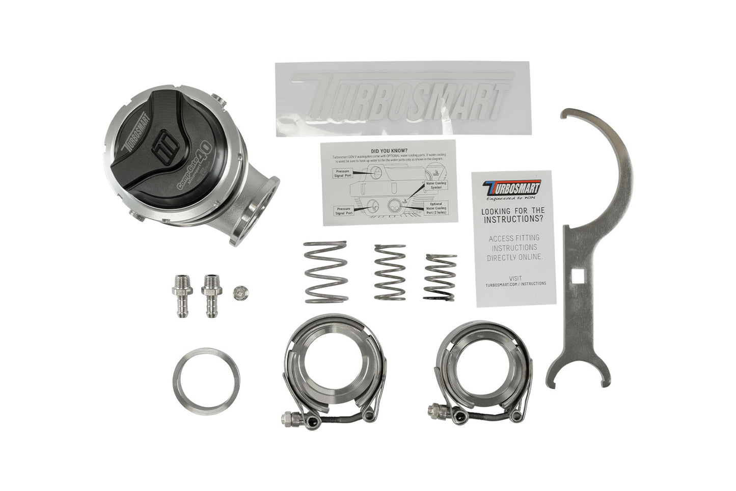 Turbosmart GenV WG40M CompGate40 Motorsport 14psi Black