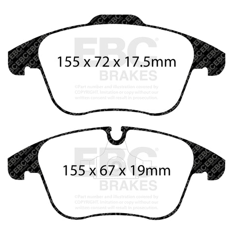 EBC Greenstuff 2000 Series Sport Brake Pad Set (DP22040) Image 4