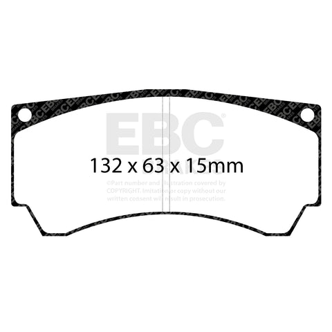 EBC RPX Track pads for Alcon Mono 4 PNP4489 (DP8066RPX) Front Image 3