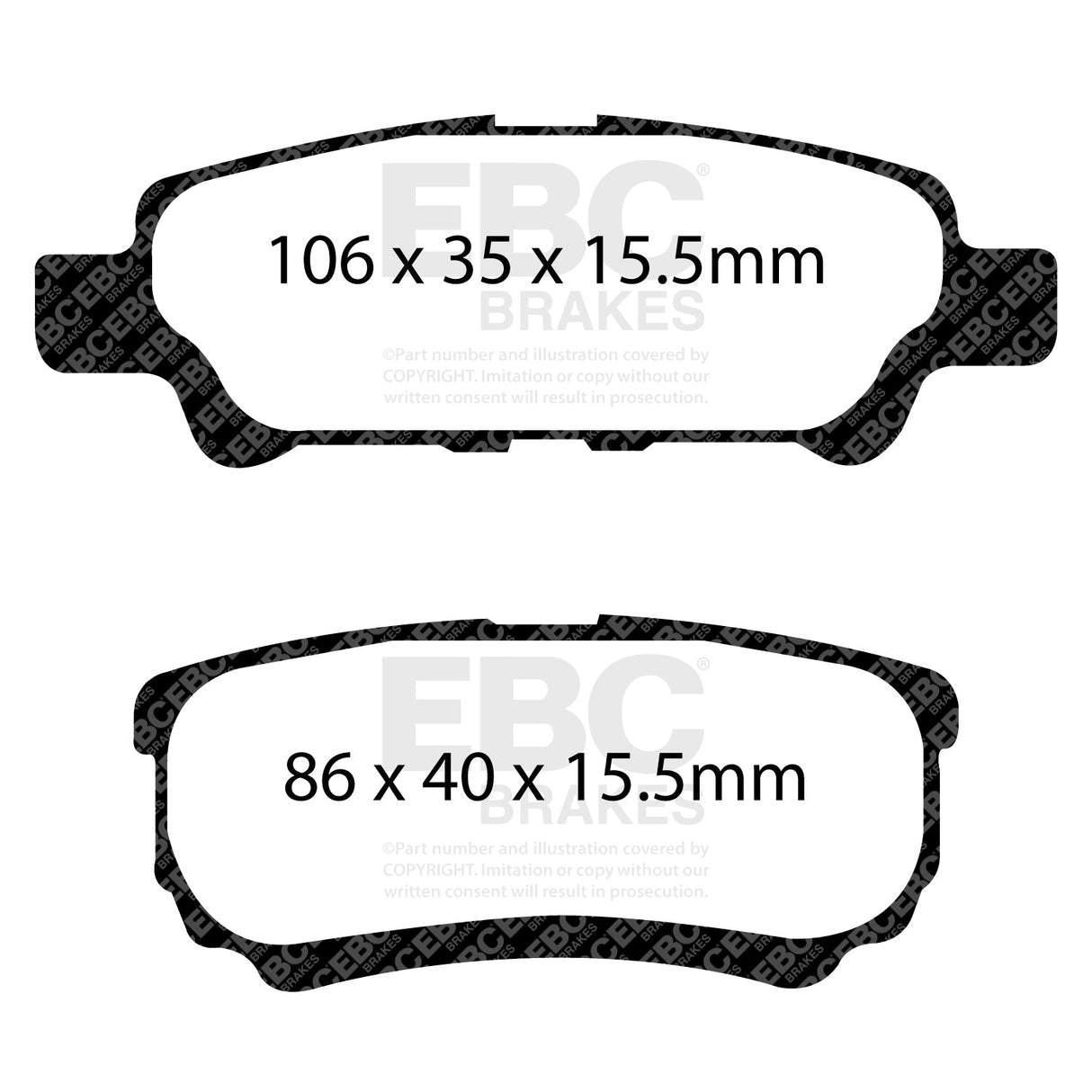 EBC Brakes Pad and Disc Kit (PDKR237) Image 4